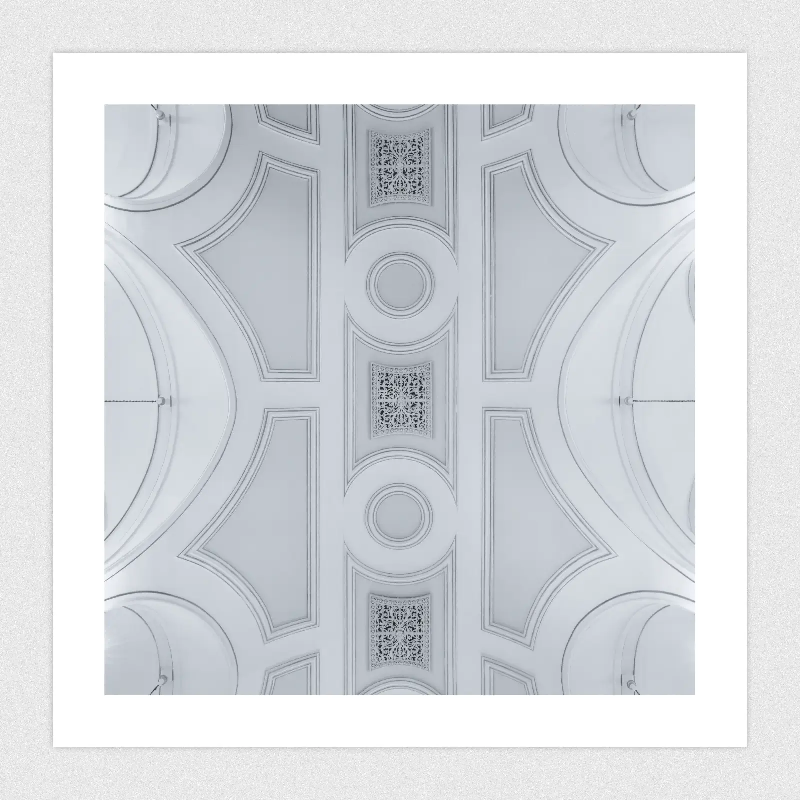 Portfolio Looking straight up at an ornate cathedral ceiling.